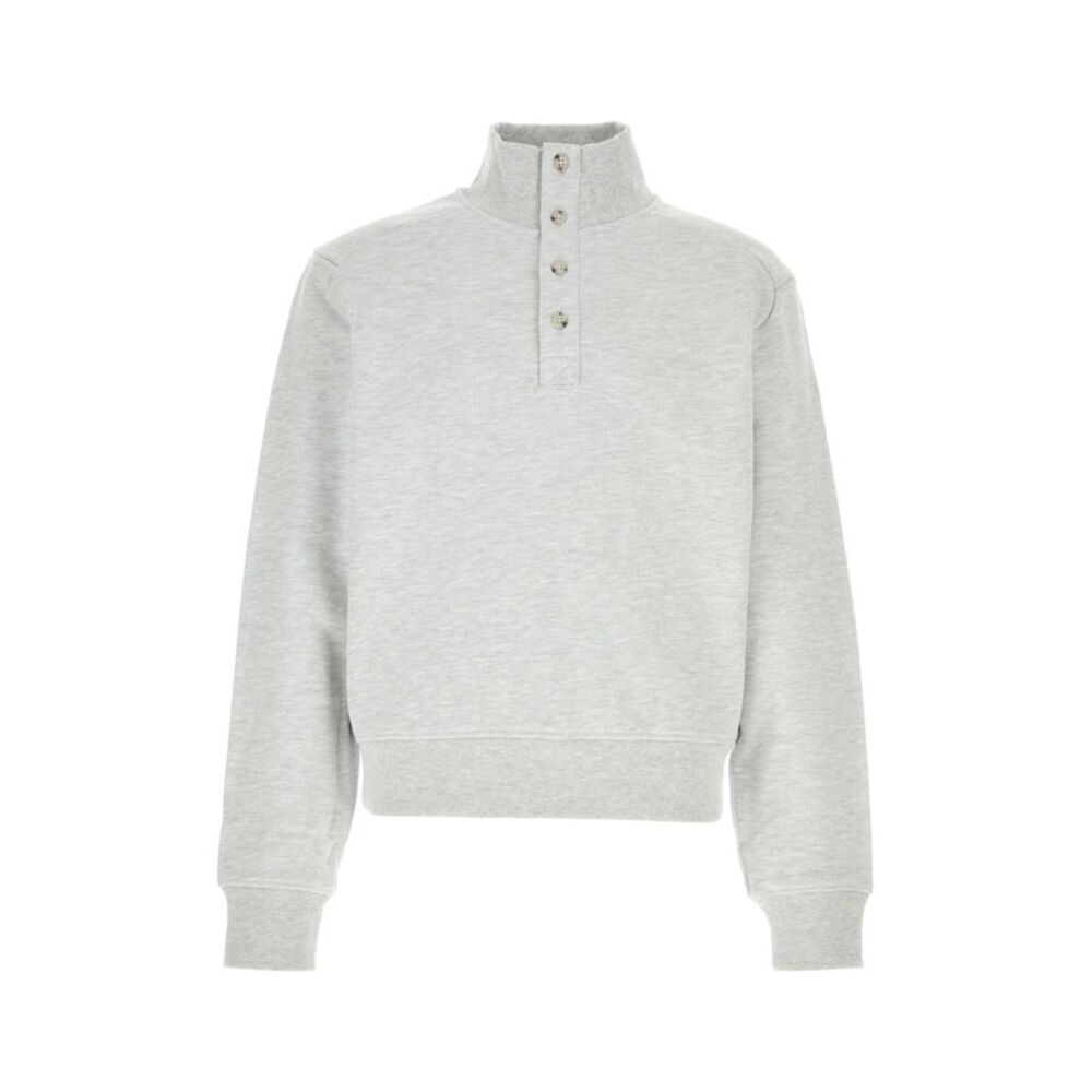 Entire Studios Men Light Grey Cotton Sweatshirt